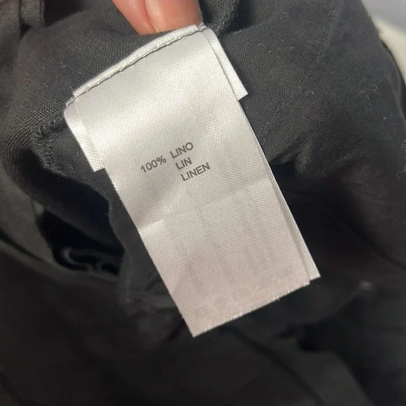 Yerse black linen shorts - Picture 9 of 12